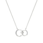 Sneh | Round Lab Grown Diamonds Loop Heart Pendant - Nivara