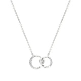 Sneh | Round Lab Grown Diamonds Loop Heart Pendant - Nivara