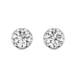 Mirage | Round Solitaire Lab-Grown Diamond Studs - Nivara