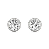Mirage | Round Solitaire Lab-Grown Diamond Studs - Nivara