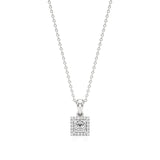 Anek | Princess-Cut Solitaire Halo Lab Grown Diamonds Pendant