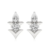 Mode | Round and Pear Duo Lab-Grown Diamond Studs - Nivara