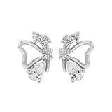 Vanya | Pear & Round Lab-Grown Diamonds Butterfly Studs - Nivara