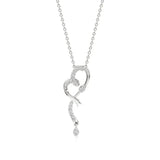 Sneh | Elegant Round Lab Grown Diamonds Heart Pendant - Nivara
