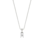 Thea | Radiant-Cut Solitaire Lab Grown Diamond 4-Prong Setting Pendant - Nivara
