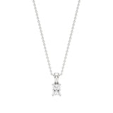 Thea | Radiant-Cut Solitaire Lab Grown Diamond 4-Prong Setting Pendant - Nivara