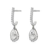 Amaya | Oval & Round Lab-Grown Diamond Dangle Earrings
