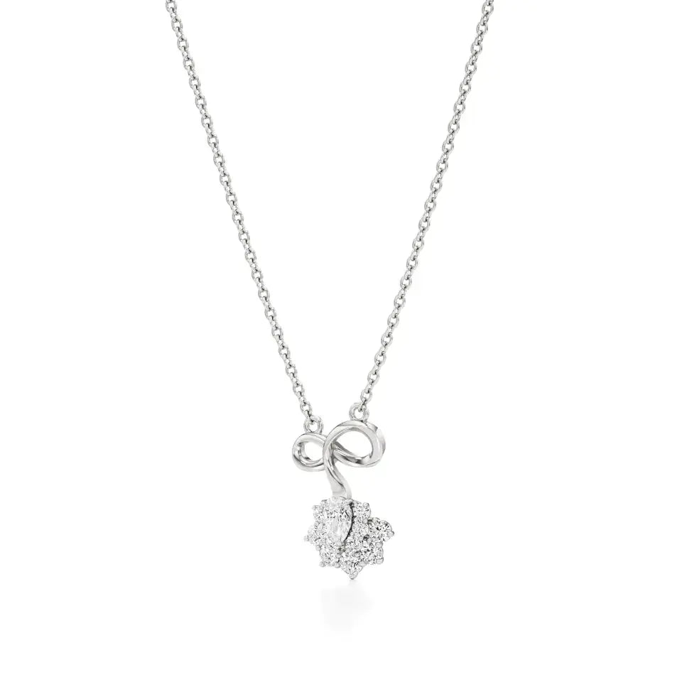 Foreva | Pear & Round Lab Grown Diamonds Infinity  Pendant - Nivara