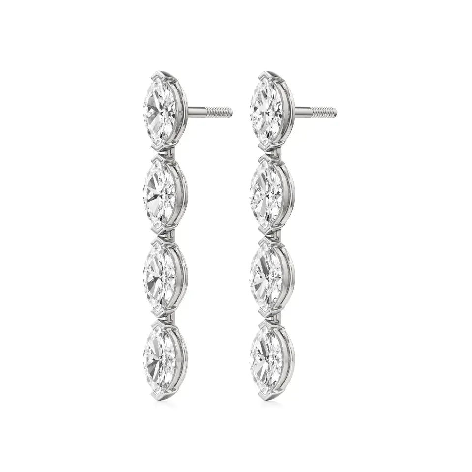 Mode | Marquise Lab-Grown Diamond Danglers - Nivara
