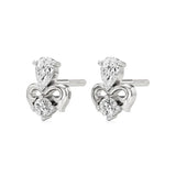 Mode | Pear & Round Lab-Grown Diamond Duo Studs - Nivara