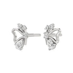 Vanya | Pear & Round Lab-Grown Diamonds Butterfly Studs - Nivara