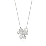 Vanya | Elegant Round Lab Grown Diamonds Butterfly Wings Pendant - Nivara
