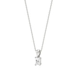Thea | Radiant-Cut Solitaire Lab Grown Diamond 4-Prong Setting Pendant - Nivara