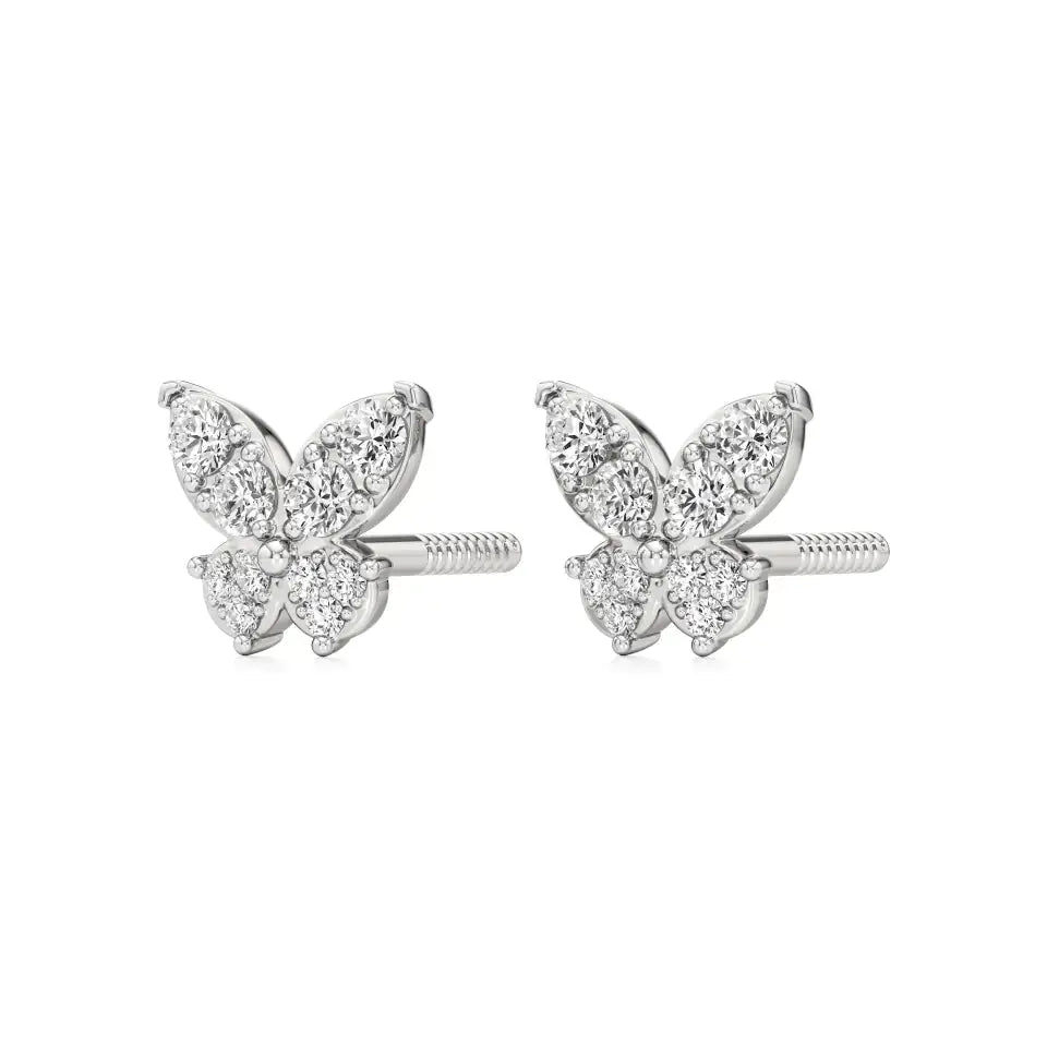 Vanya | Round Lab-Grown Diamonds on Butterfly Design - Nivara