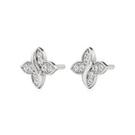Flora | Round Lab-Grown Diamonds Floral Studs - Nivara