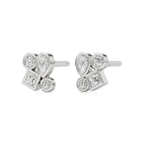 Celestia | Princess, Round and Pear Lab-Grown Diamonds Studs - Nivara