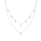 Elara | Round &  Pear Lab Grown Diamonds Necklace
