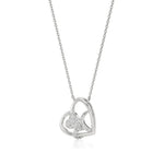 Sneh | Classic Round Lab Grown Diamonds Heart Pendant - Nivara