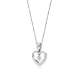 Sneh | Round Lab Grown Diamonds Heart Pendant - Nivara