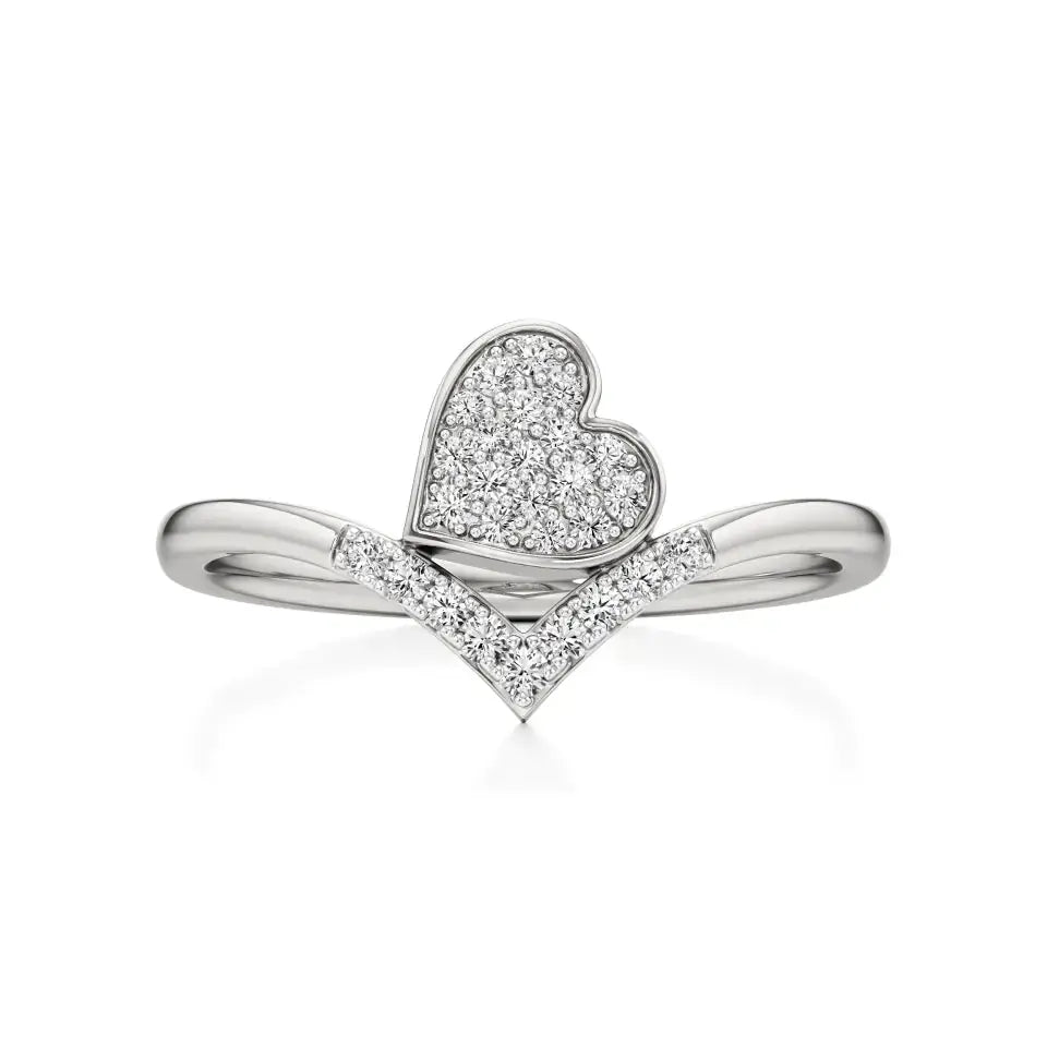 Sneh | Heart Setting Ring - Nivara