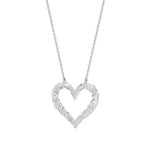 Sneh | Round Lab Grown Diamonds Twisted Heart Pendant - Nivara