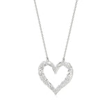 Sneh | Round Lab Grown Diamonds Twisted Heart Pendant - Nivara