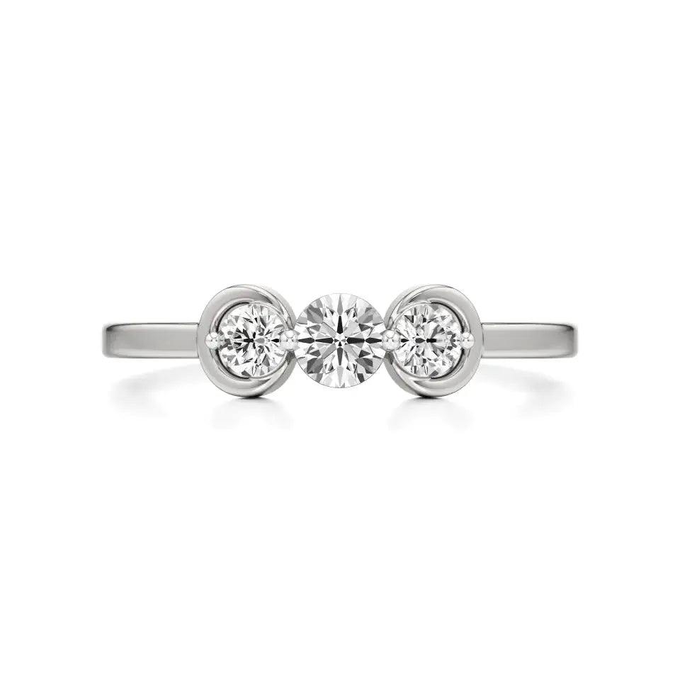 Foreva | Lab-Grown Diamond Three-Stone Ring - Nivara