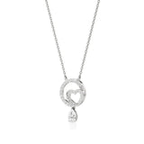 Sneh | Pear & Round Lab Grown Diamonds Pendant - Nivara