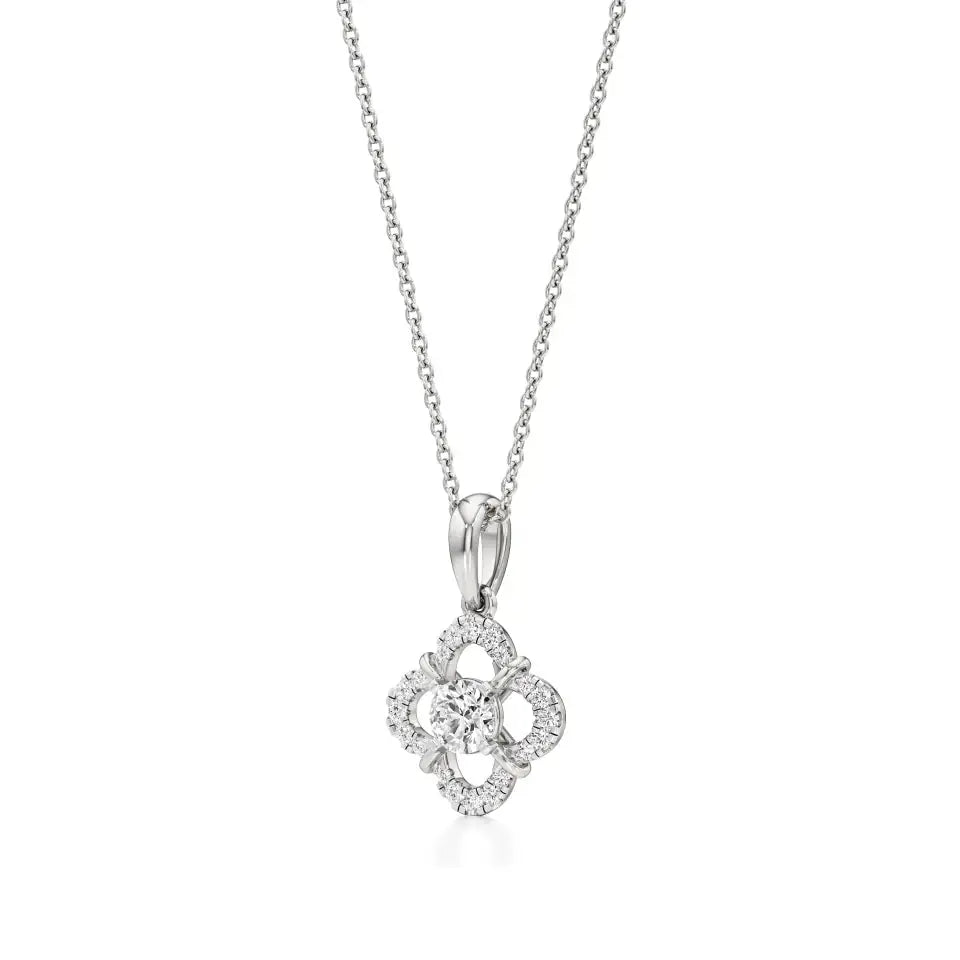 Flora | Elegant Lab Grown Diamond Pendant - Nivara
