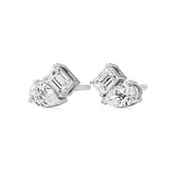 Toi et Moi | Pear & Emerald Lab-Grown Diamond Stud Earrings - Nivara