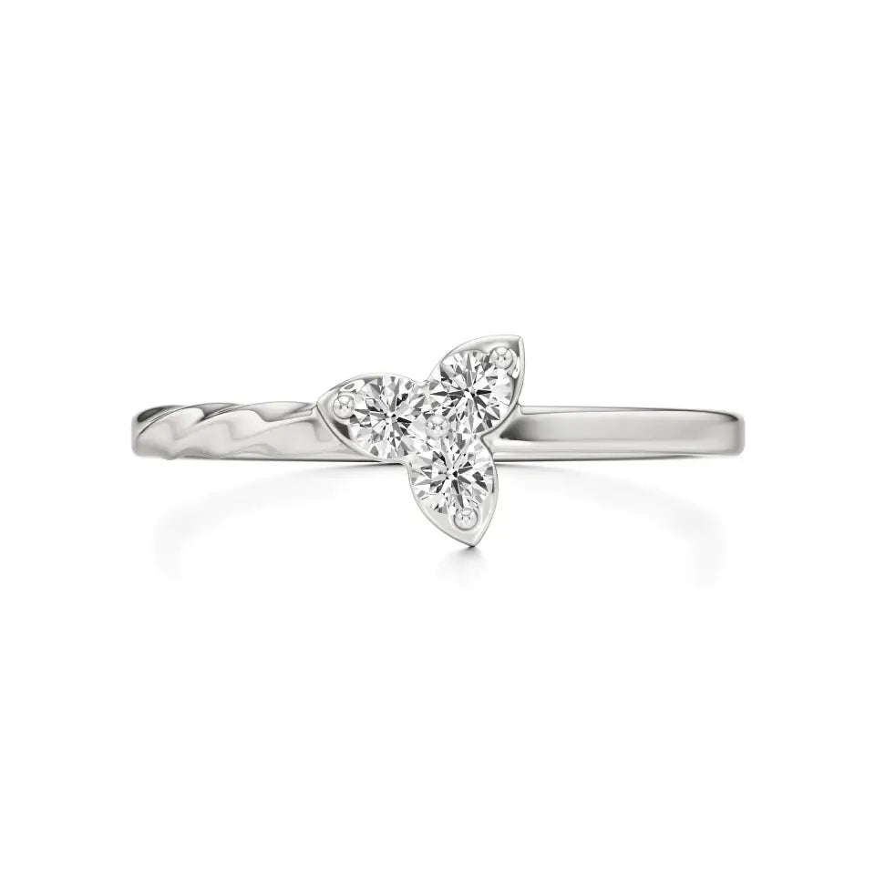 Flora | Lab-Grown Diamond Three-Stone Ring - Nivara