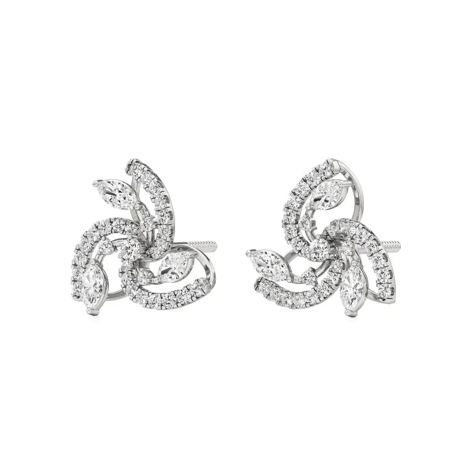 Mode | Round Lab-Grown Diamonds Halo Studs - Nivara