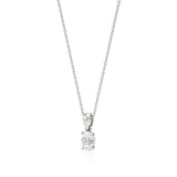 Thea | Oval-Cut Solitaire Lab Grown Diamond 4-Prong Setting Pendant - Nivara