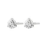 Sia | Three Prong Studs with Round Lab-Grown Diamond - Nivara