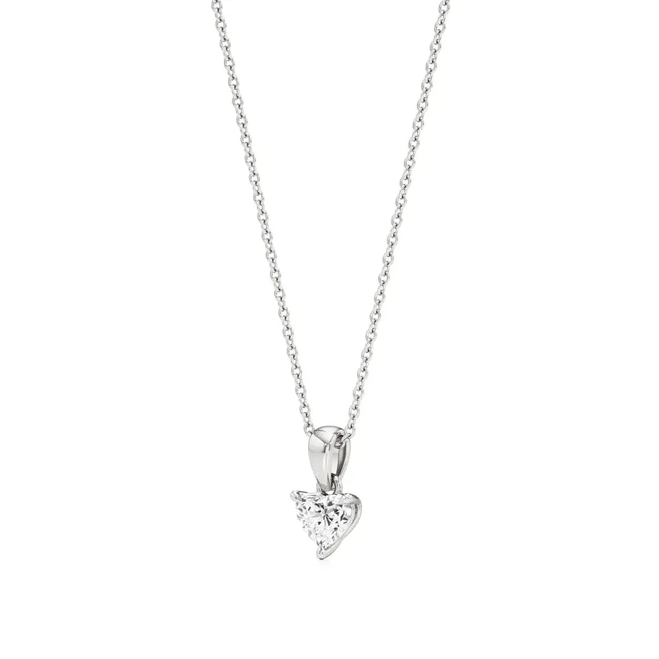 Sneh | Heart-Cut Solitaire Lab Grown Diamond Pendant - Nivara