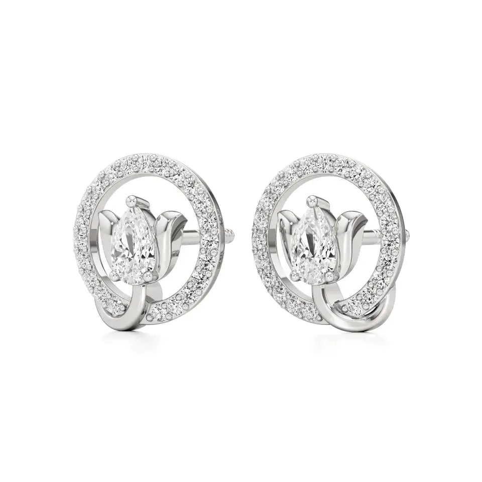 Sol | Pear & Round Lab-Grown Diamond Studs - Nivara