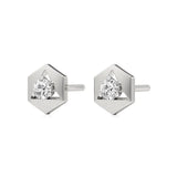 Amaya | Round Solitaire Lab-Grown Diamonds Studs