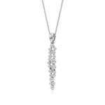 Celestia | Classic Round Lab Grown Diamonds Cluster Pendant - Nivara