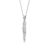 Celestia | Classic Round Lab Grown Diamonds Cluster Pendant - Nivara