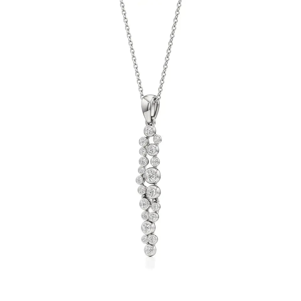 Celestia | Classic Round Lab Grown Diamonds Cluster Pendant - Nivara