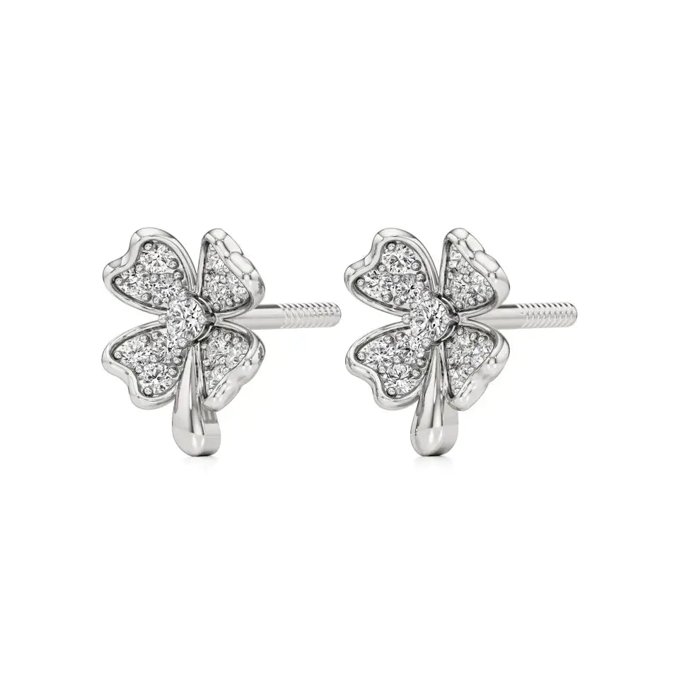 Flora | Round Lab-Grown Diamonds Studs - Nivara