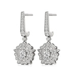 Flora | Round Round Lab-Grown Diamonds Floral Studs - Nivara