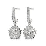 Flora | Round Round Lab-Grown Diamonds Floral Studs - Nivara