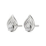Mode | Pear Soliltaire Lab-Grown Diamond Studs - Nivara