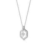 Sneh | Elegant Heart & Round Lab Grown Diamonds Pendant - Nivara
