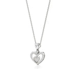 Sneh | Pear & Round Lab Grown Diamonds Heart Pendant - Nivara