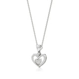 Sneh | Pear & Round Lab Grown Diamonds Heart Pendant - Nivara