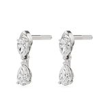 Vanya | Pear Lab-Grown Diamonds Drop Earrings - Nivara