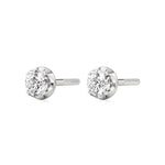 Mirage | Round Solitaire Lab-Grown Diamond Studs - Nivara