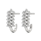 Jess | Round Lab-Grown Diamonds on J-Shaped Studs - Nivara